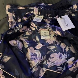 Apt. 9 Navy and Pink Floral Sleepwear Set